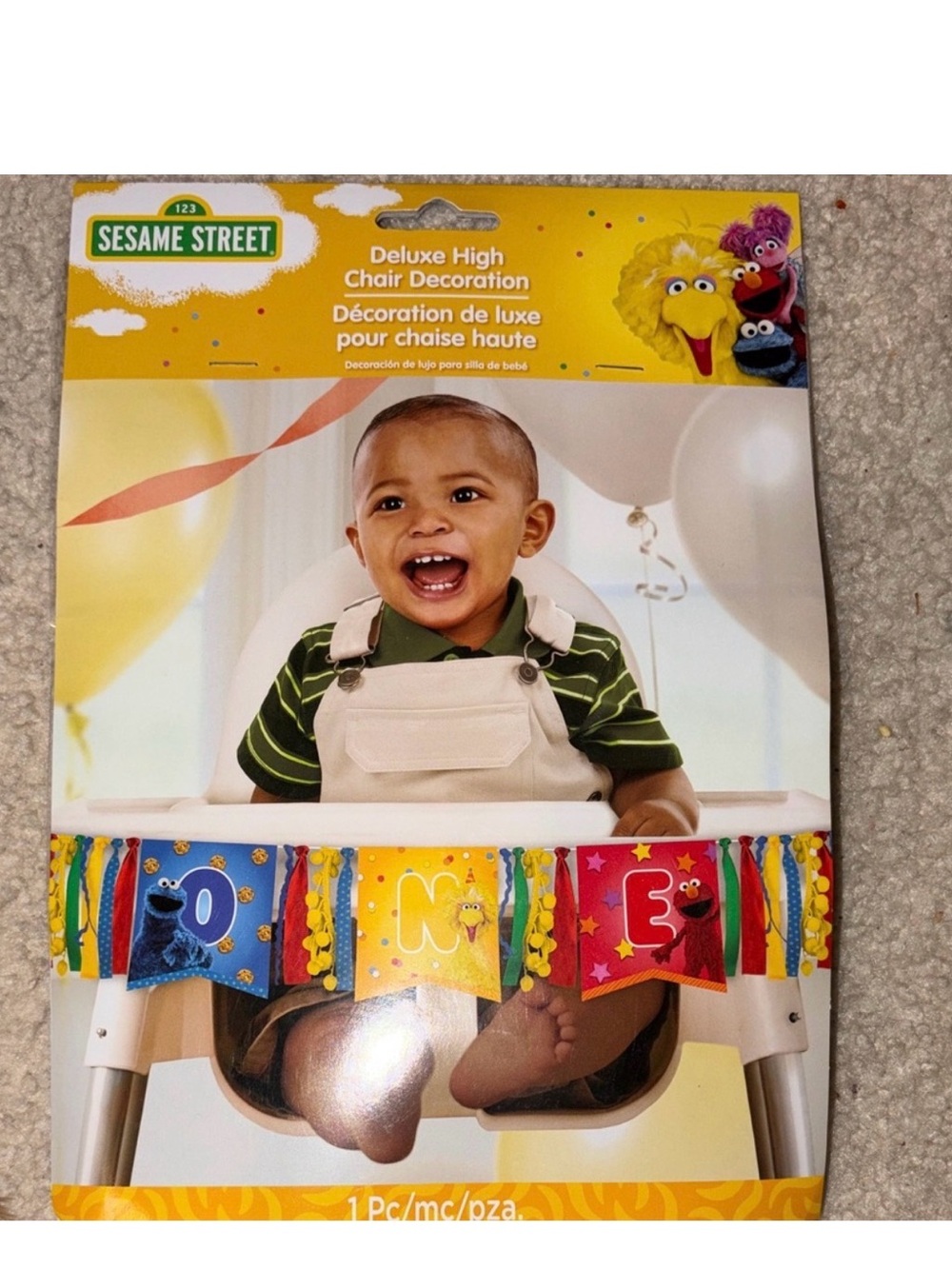 Sesame Street Deluxe High Chair Decoration - Multicolor